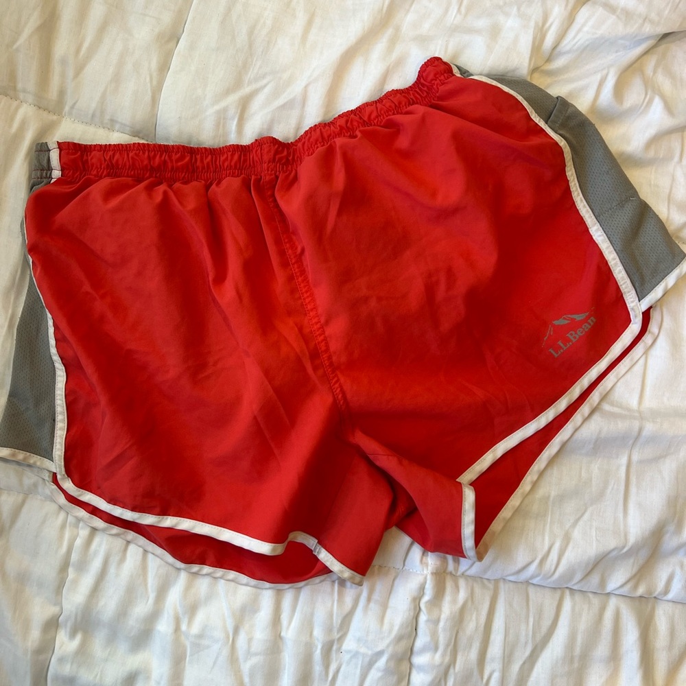 LL Bean Coral Running Shorts